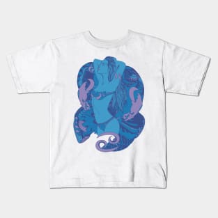 Mountain Blue Cancer Beauty Kids T-Shirt